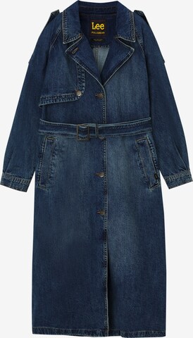 Pull&Bear Between-seasons coat in Blue: front