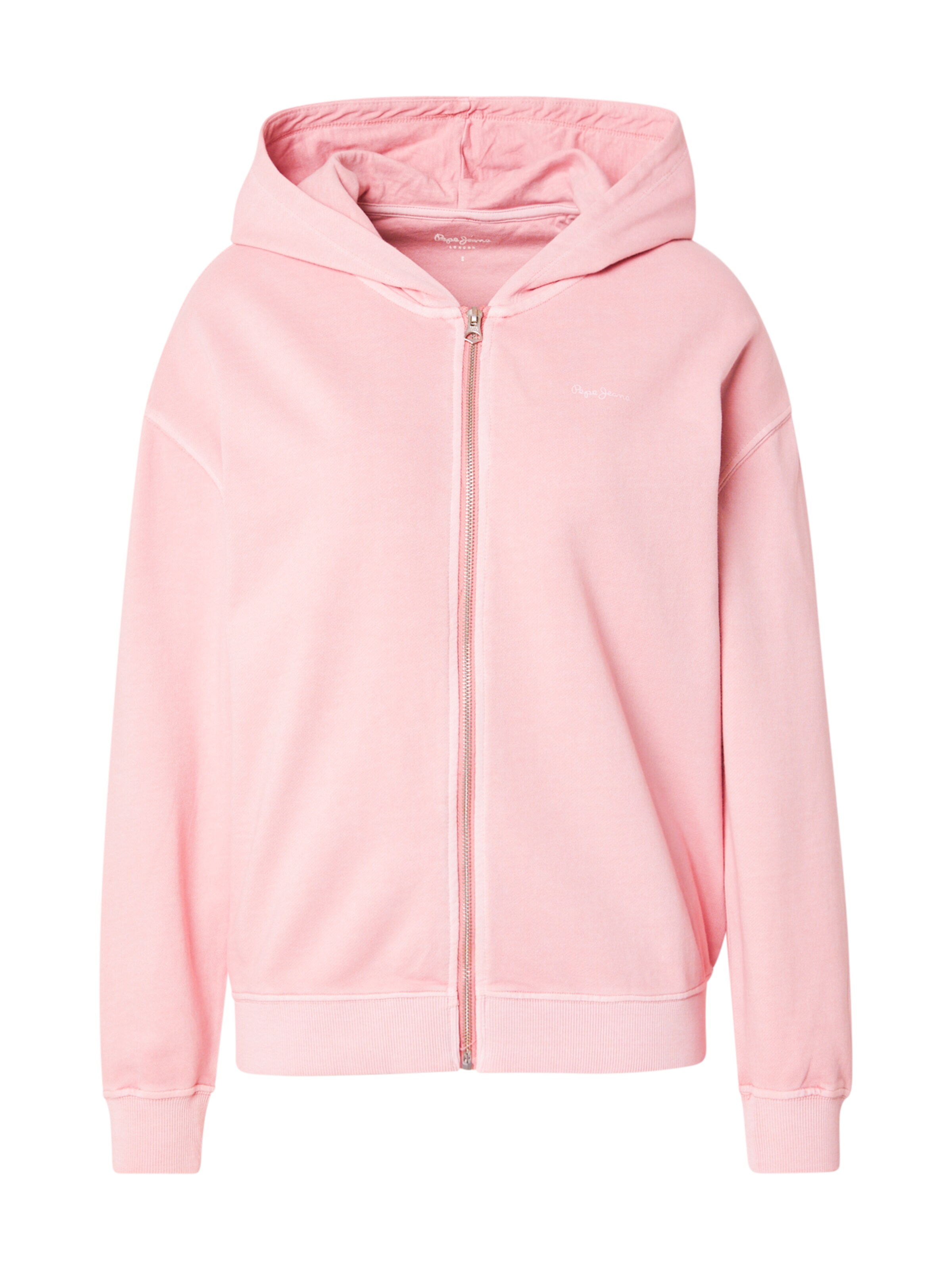 Pepe Jeans - Sudadera con cremallera en rosa: frente