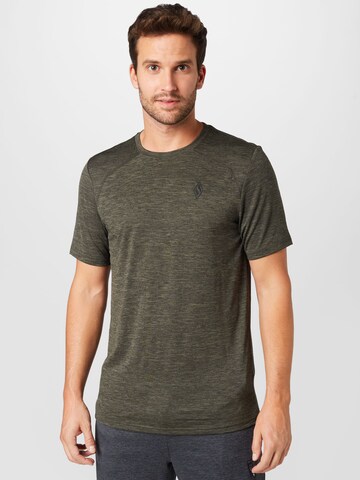 T-Shirt fonctionnel SKECHERS en vert : devant