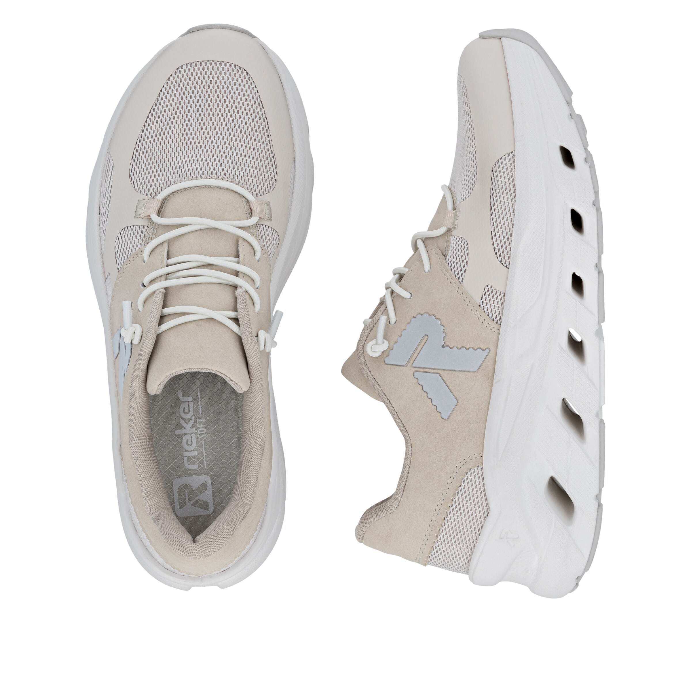 Baskets basses Rieker en beige
