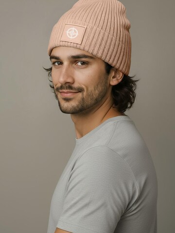 Neverless Beanie 'Kompass' in Pink