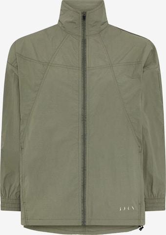 Born Living Yoga Between-season jacket 'Amara' in Green: front