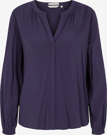 TOM TAILOR Blouse in Blauw: voorkant