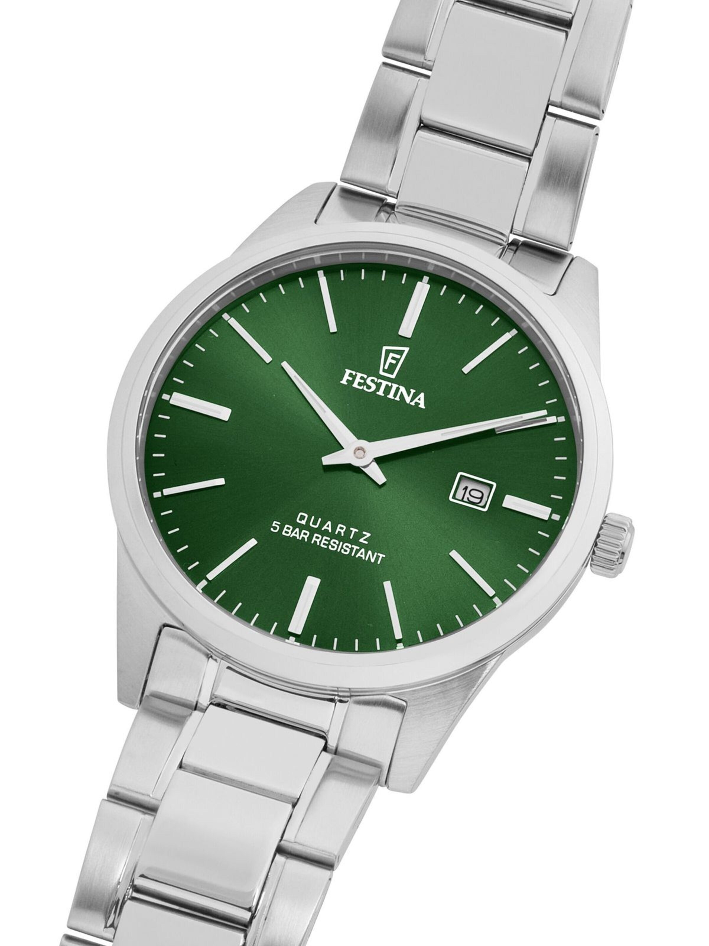FESTINA Analogové hodinky 'Watch Acero Clasico' – zelená