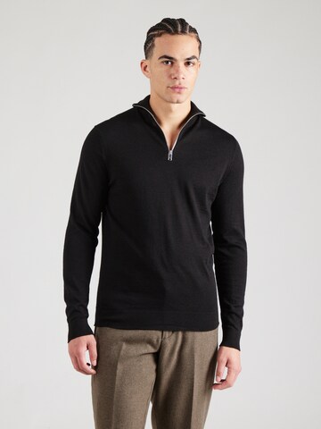 SELECTED HOMME Pullover 'SLHTOWN' in Schwarz: Vorderseite