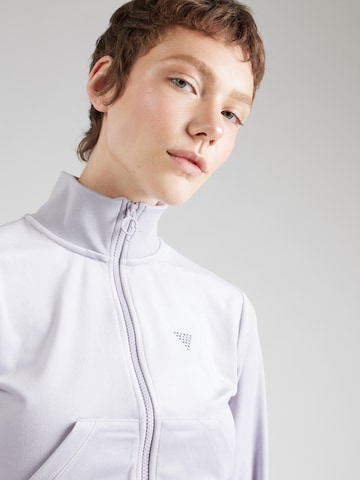 GUESS Athletic Zip-Up Hoodie 'COUTURE' in Purple