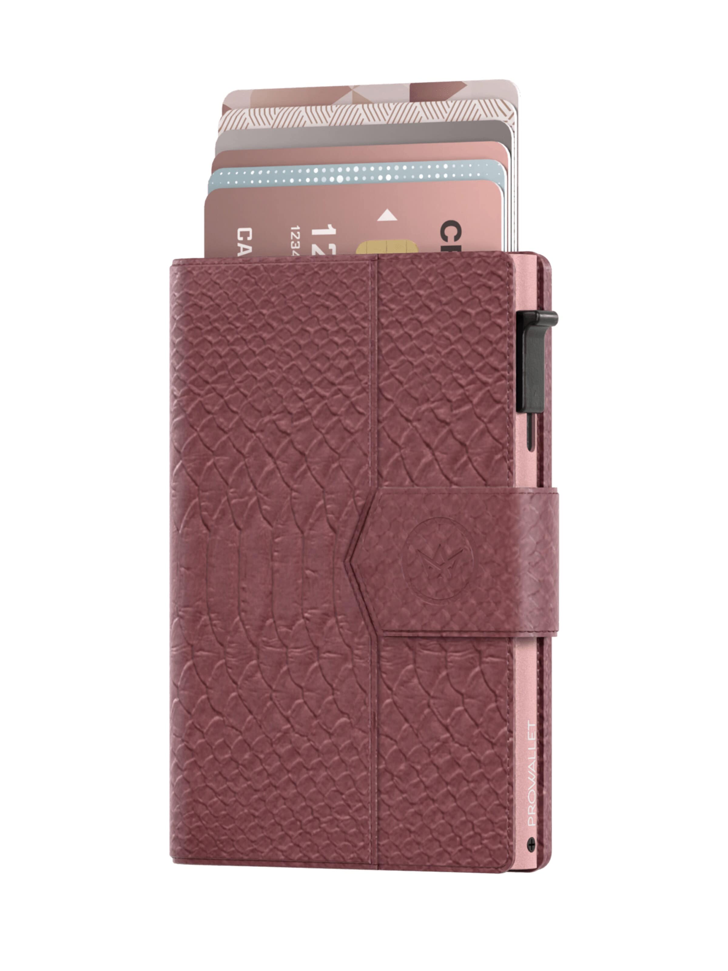 Prowallet Wallet 'Pasjeshouder Plus Snake' in Red: front