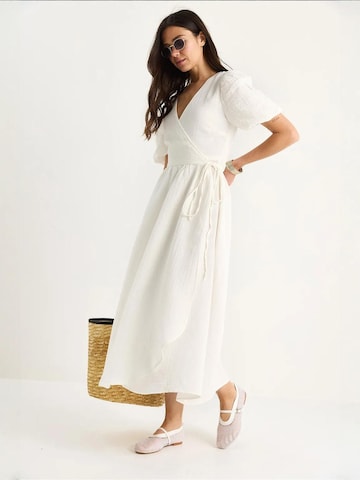 Bianco Lucci Jurk in Beige