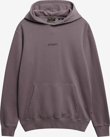 Sweat-shirt Superdry en violet : devant