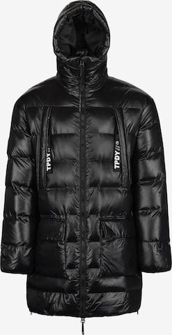 trueprodigy Winter Jacket ' David F ' in Black: front