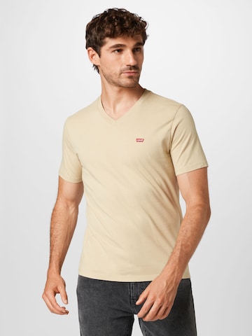 LEVI'S ® Shirt 'Original HM Vneck' in Beige: front