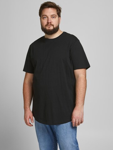 T-Shirt 'Noa' Jack & Jones Plus en noir : devant