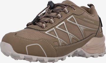 ENDURANCE Running shoe 'Treck Trail' in Brown: front