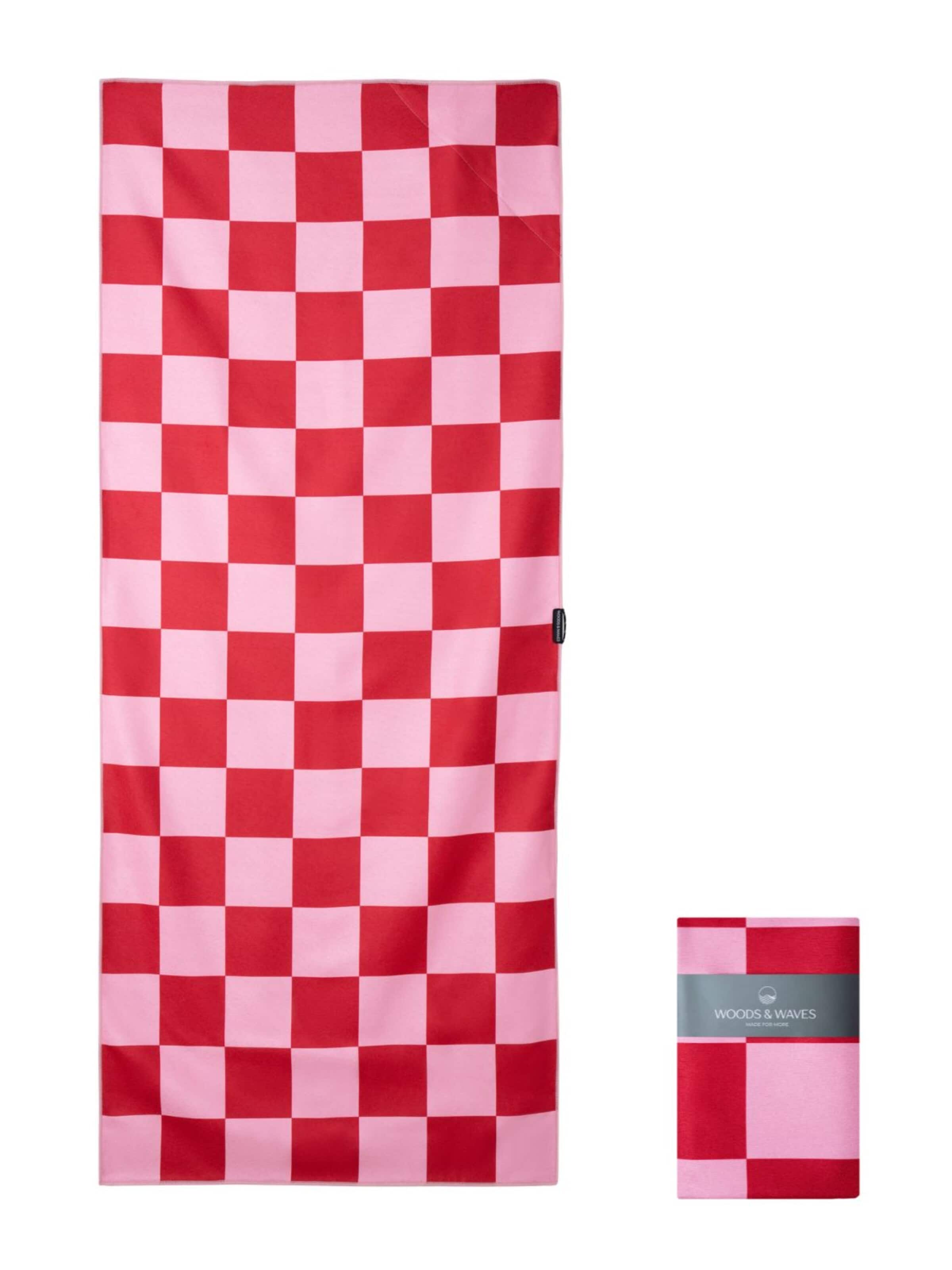 woodsandwaves Beach Towel in Red: front