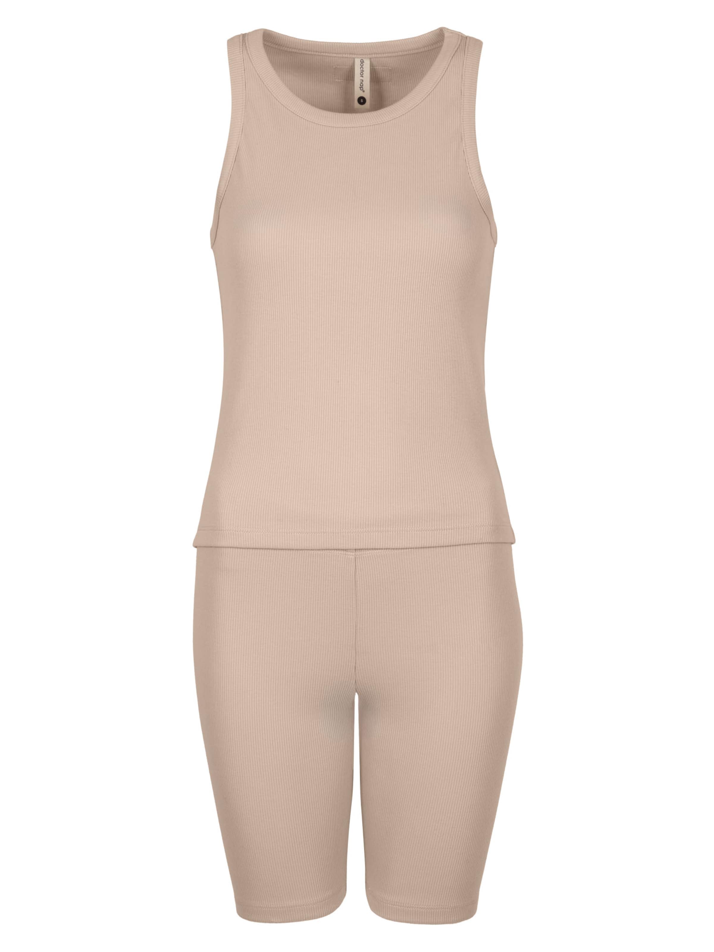 Doctor nap Pajama 'Doctor Nap' in Beige: front
