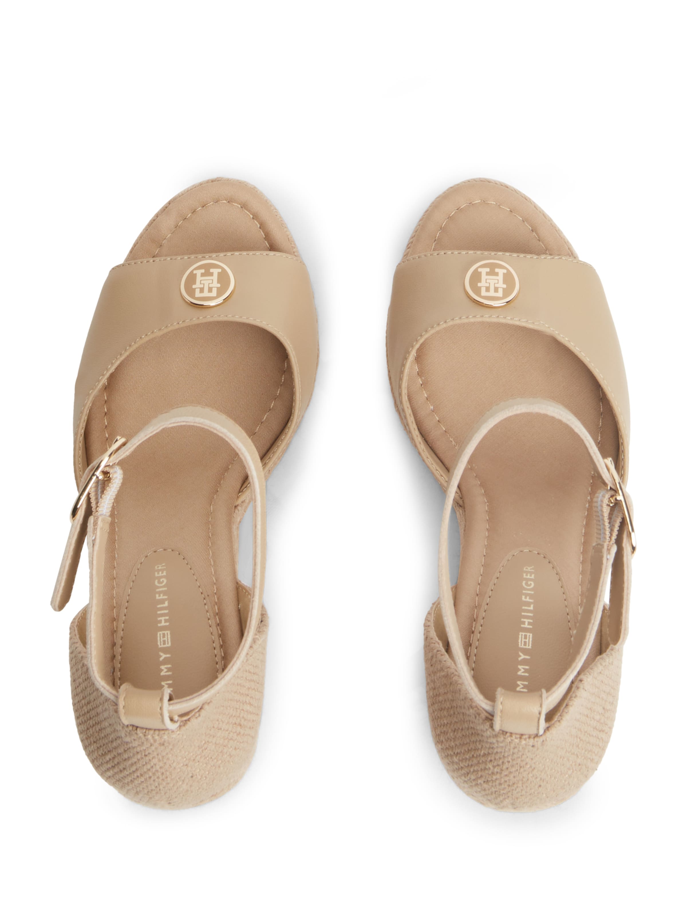 TOMMY HILFIGER - Sandalias con hebilla en beige