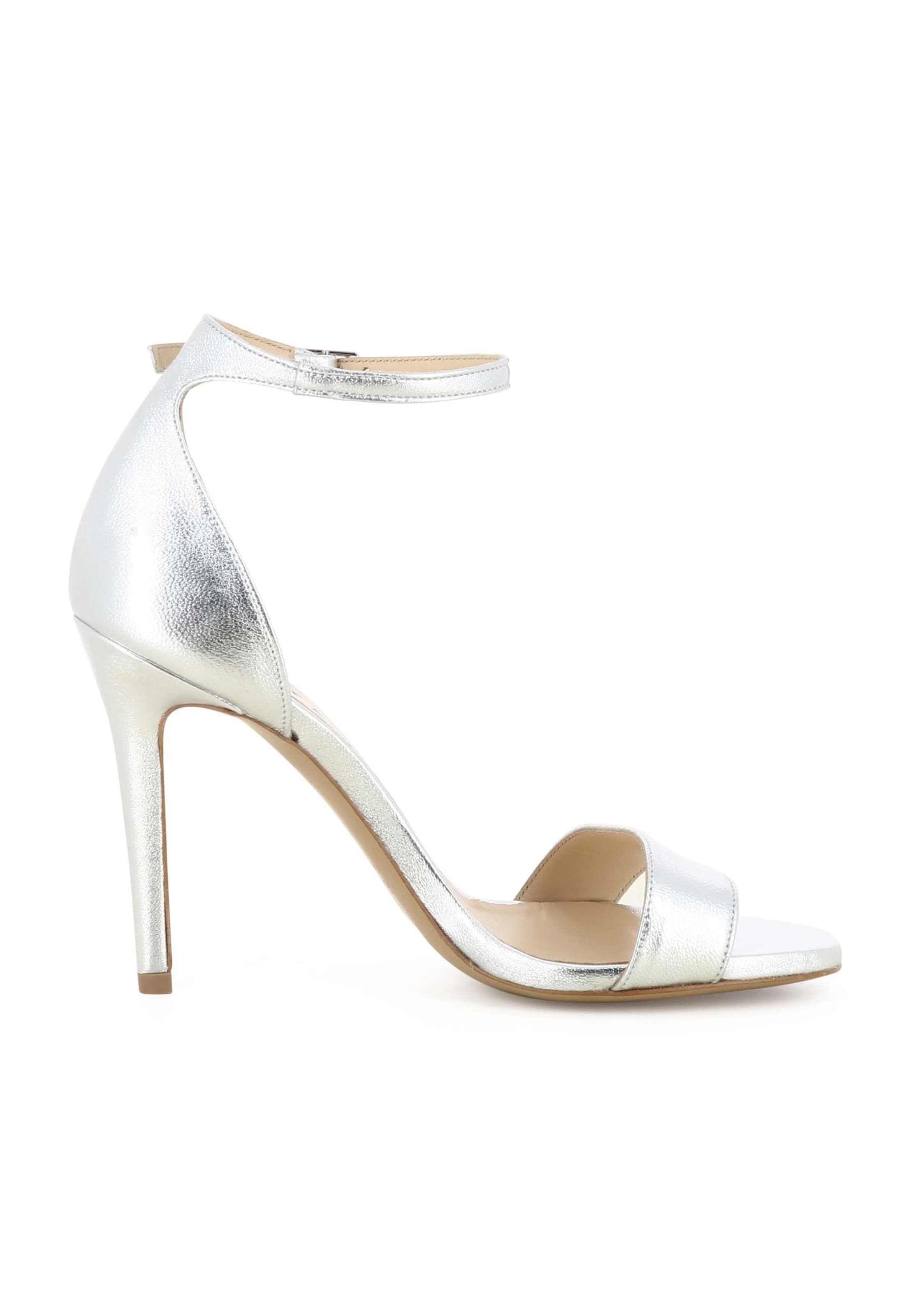 EVITA Sandalen met riem 'EVA' in Zilver