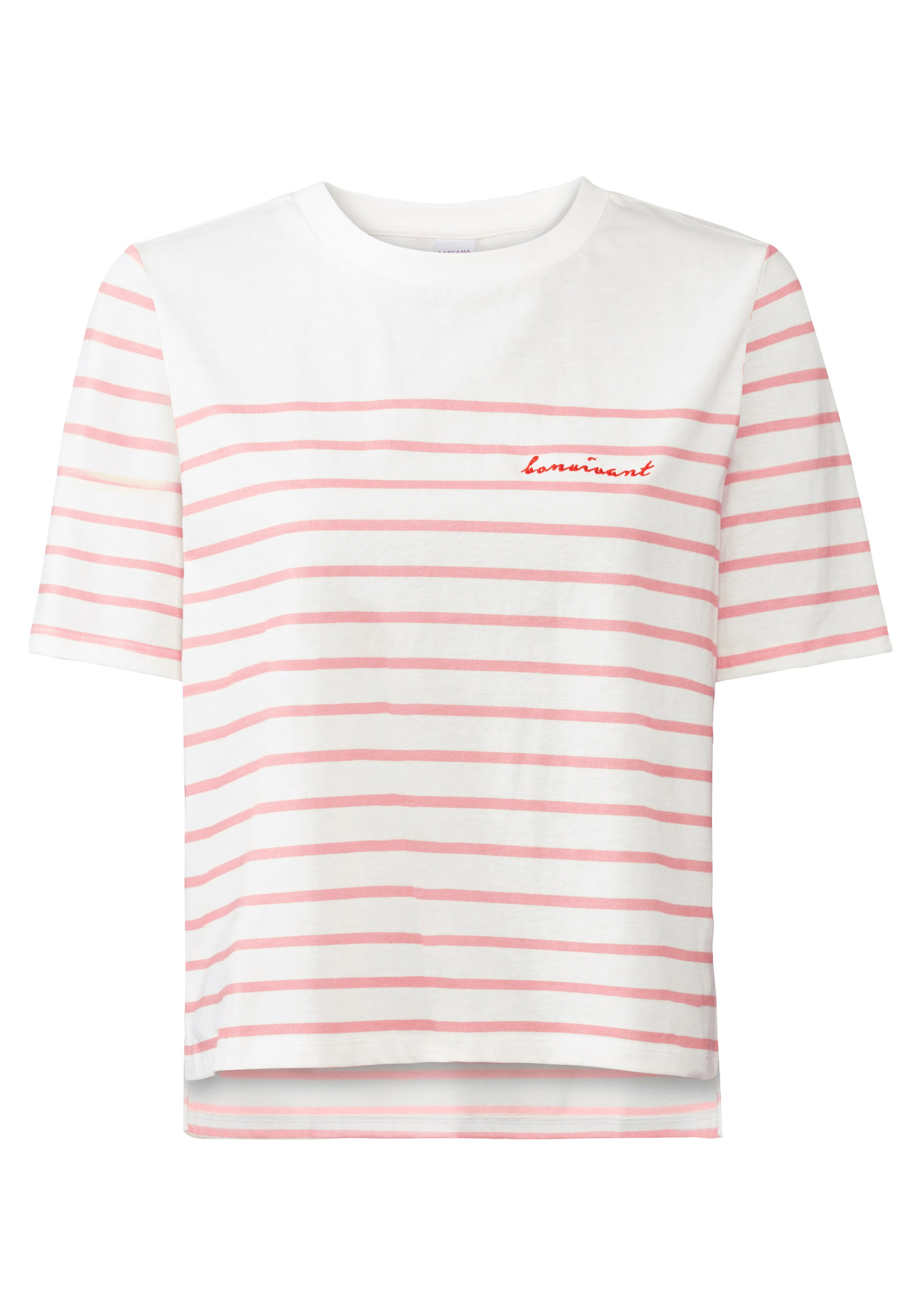 LASCANA T-shirt i rosa: framsida