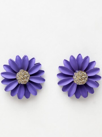AVANT-GARDE PARIS Earrings in Purple: front