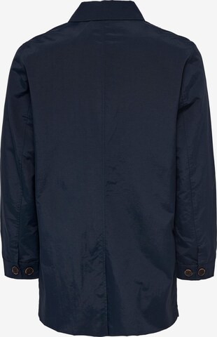 Only & Sons Between-seasons coat 'Gerry' in Blue