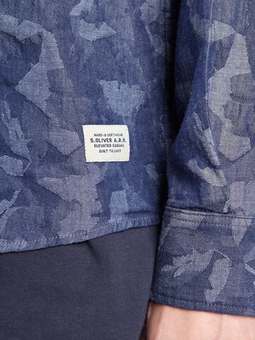 s.Oliver Regular fit Srajca | modra barva