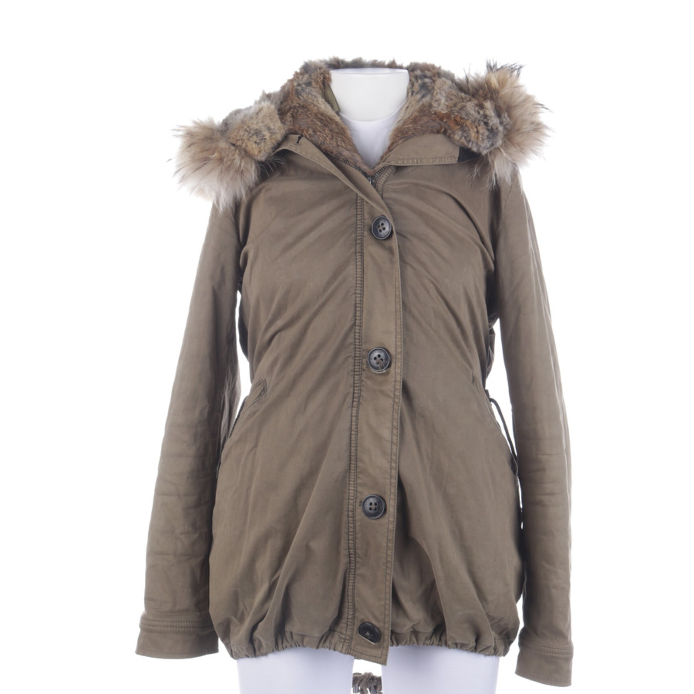BLONDE Winterjacke Wintermantel S in Oliv ABOUT YOU