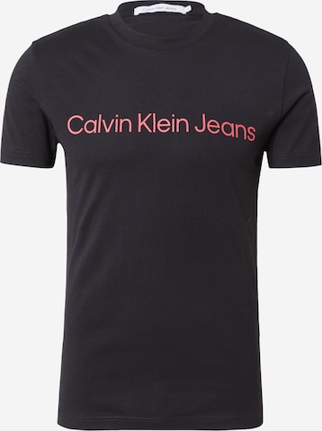 Maglietta di Calvin Klein Jeans in nero: frontale