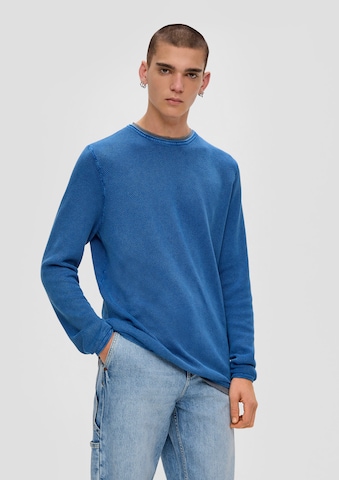 Pull-over QS en bleu : devant