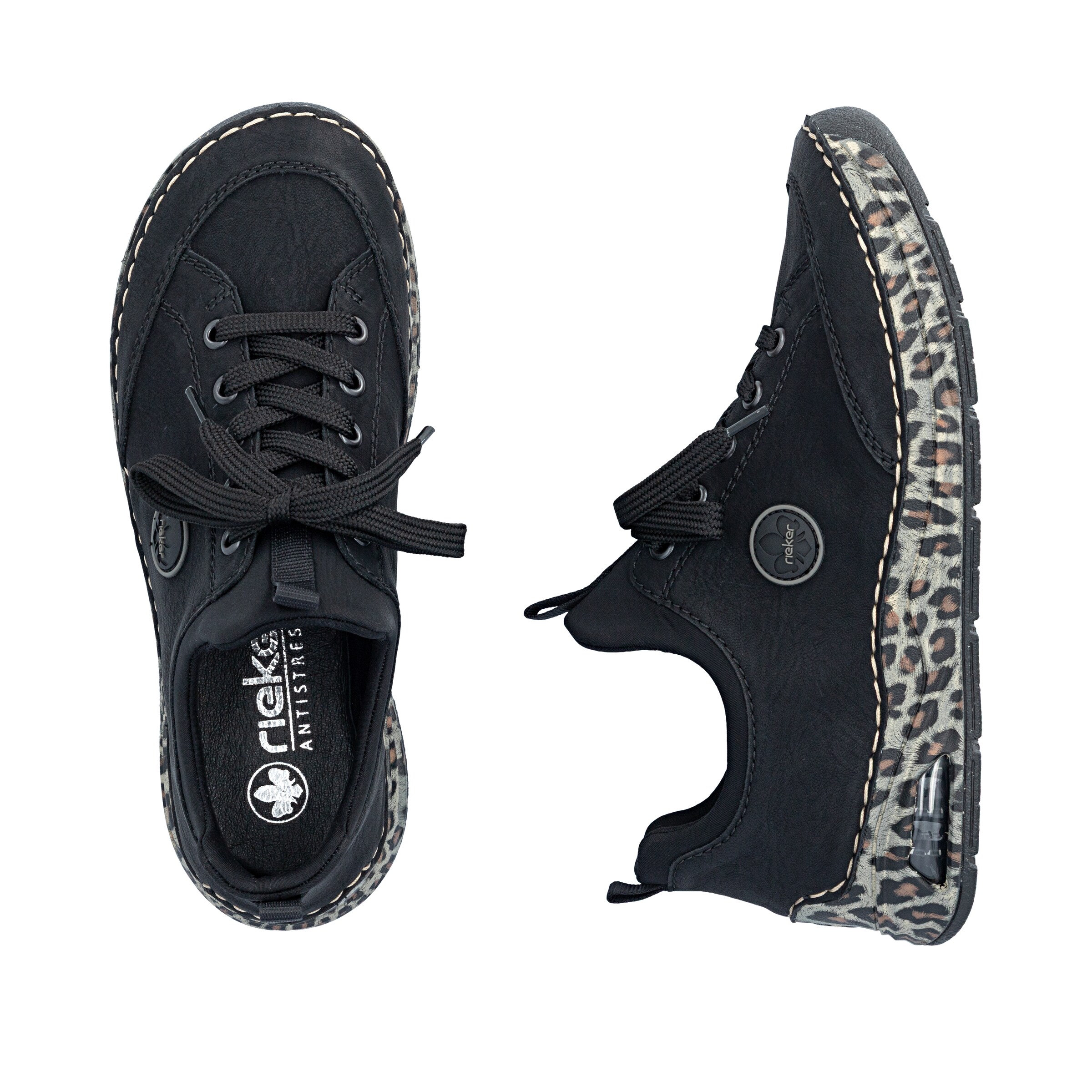 Baskets basses Rieker en noir