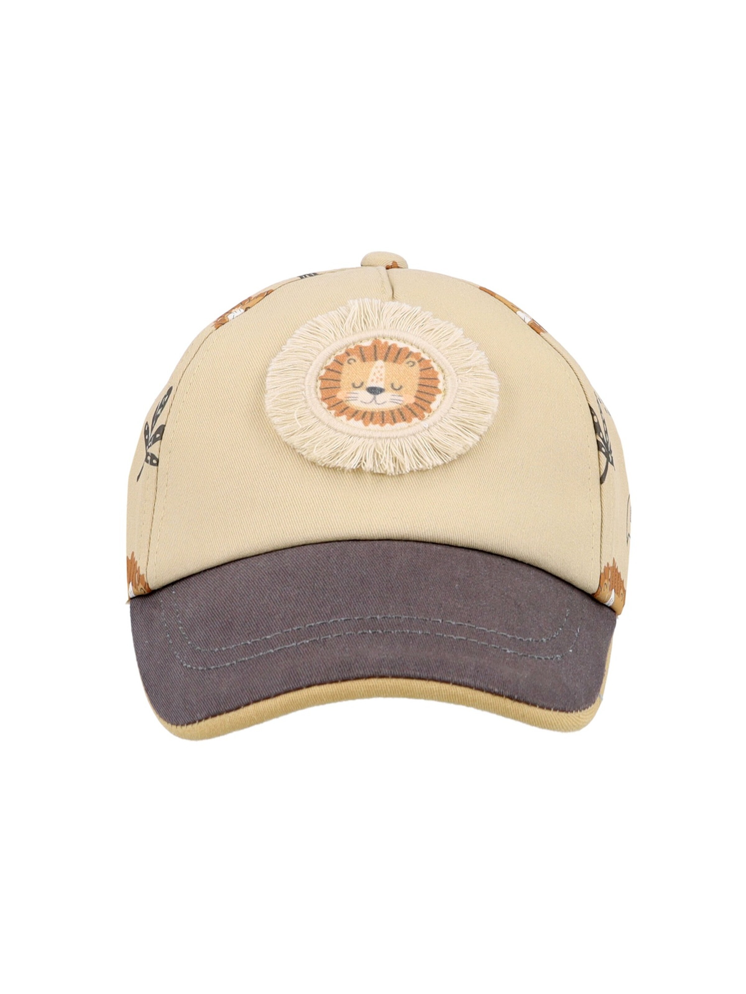 MAXIMO Hut 'MINI BOY-Cap Löwe Patch, leichte Waschoptik, Klettverschluß'‌‌‌‌‌‌‌‌‌ in Beige