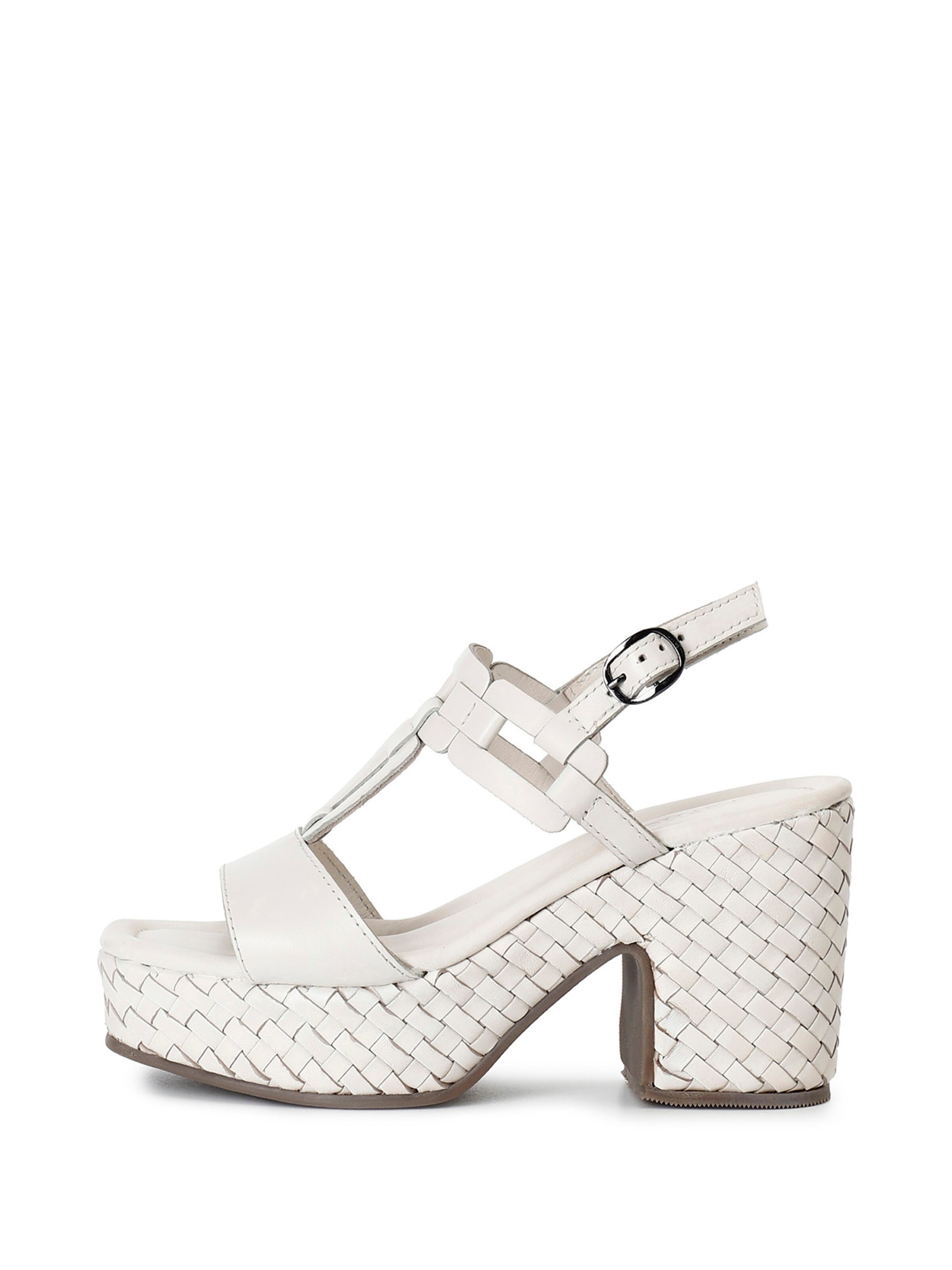 CAFè NOIR Sandaal in Beige: voorkant