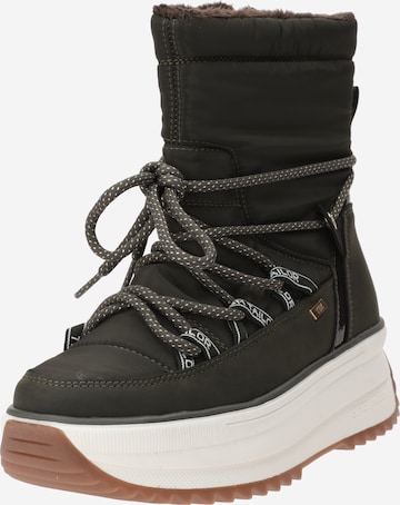 TOM TAILOR Snow Boots in Green: front