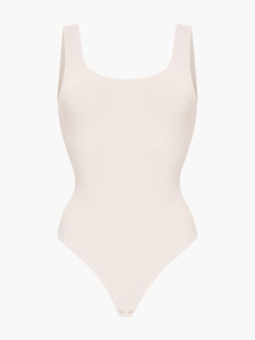 cfab (formerly creamy fabrics) Shaping Bodysuit 'Low Back - Body' in Beige: front