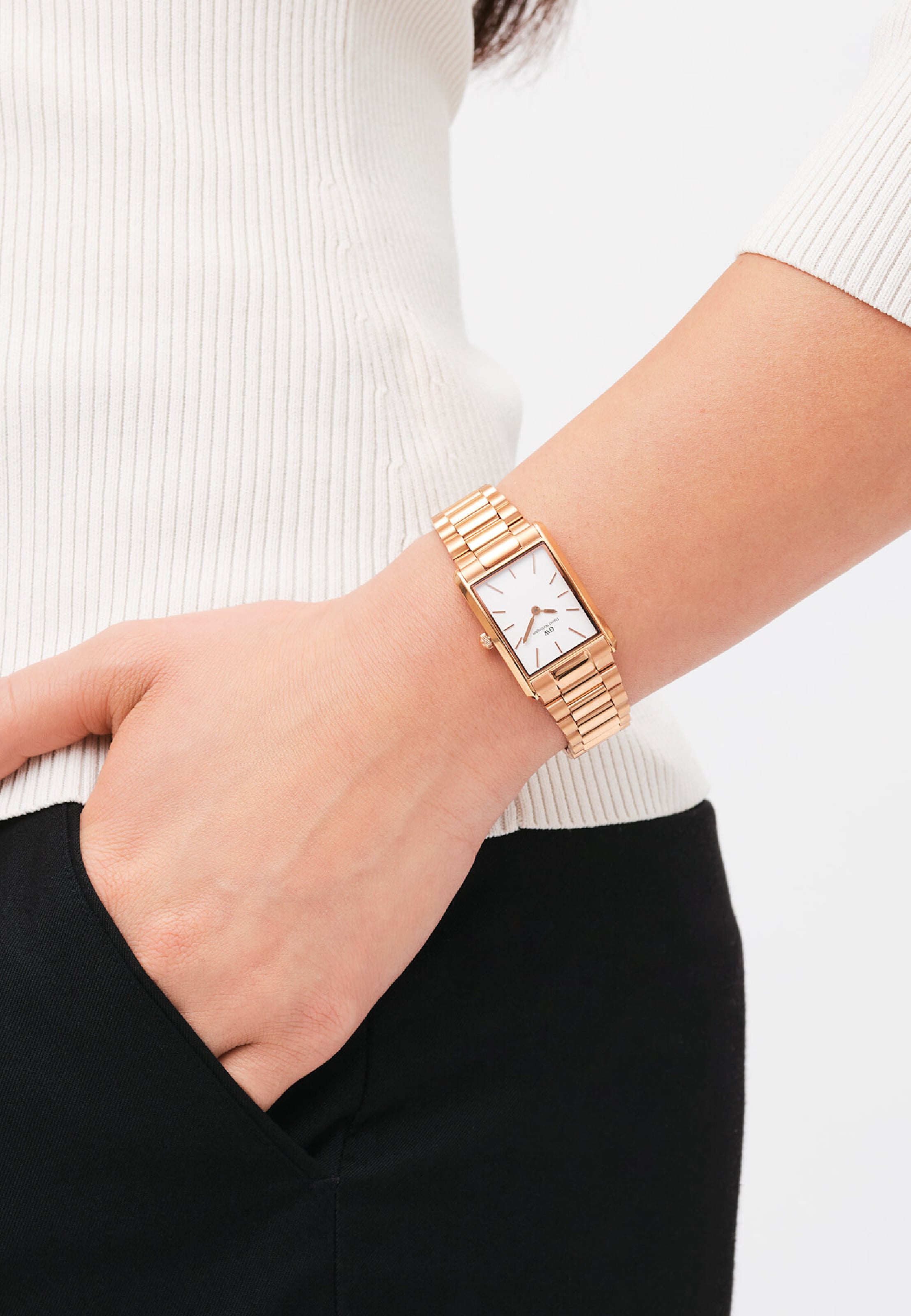 Daniel Wellington Analogt ur 'BOUND 3-LINK' i guld: forside