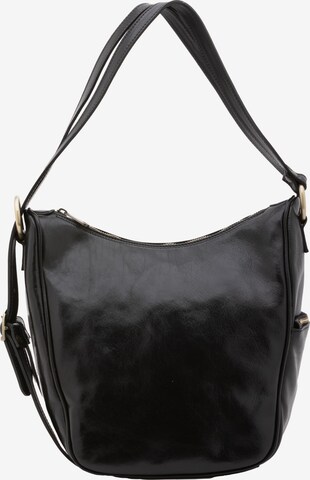Borsa a spalla 'Borsa a Spalla Donna Vera Pelle Vacchetta - Chiusura Zip' di I Fratelli in nero: frontale