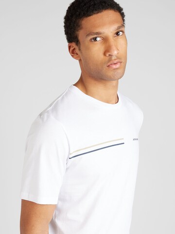 T-Shirt 'PARKER' JACK & JONES en blanc