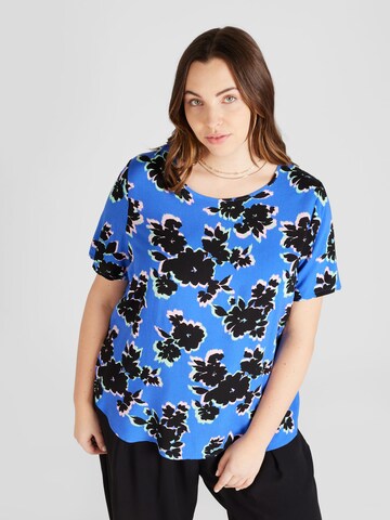 ONLY Carmakoma Bluse 'NOVA' in Blau: predná strana