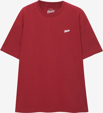 Pull&Bear T-Shirt in Rot: predná strana