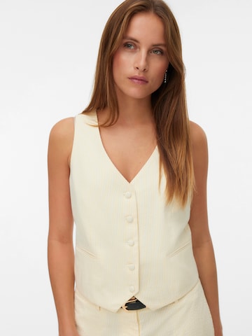 VERO MODA Suit vest in Yellow: front