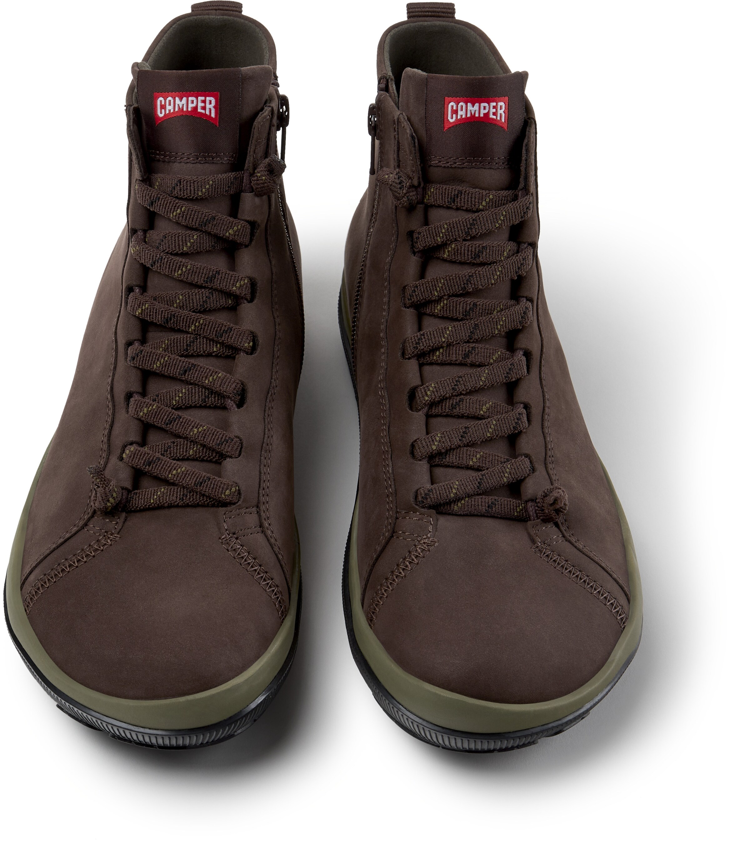 Bottes à lacets 'Peu Pista' CAMPER en marron