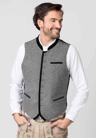 STOCKERPOINT Traditional Vest 'Alonso' in Grey: front