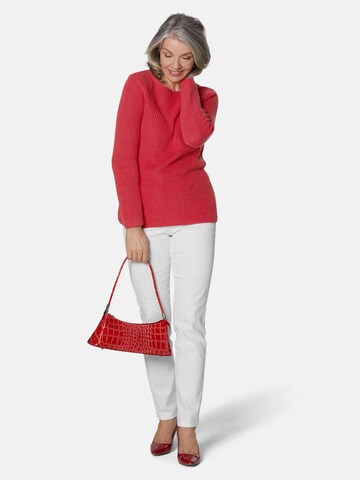 Goldner Pullover in Rot