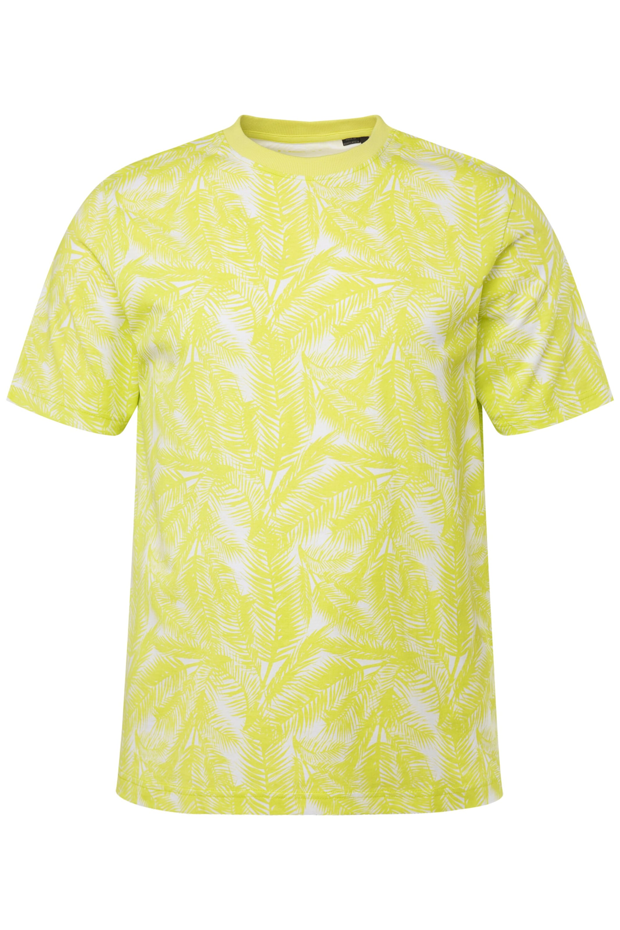 Men Plus Shirt in Yellow: front