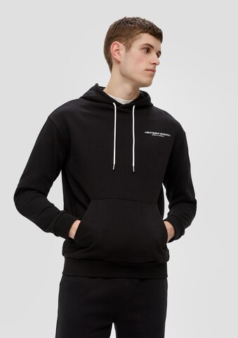 QS Sweatshirt in Schwarz: Vorderseite