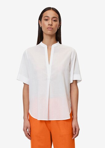 Marc O'Polo Blouse in Wit: voorkant