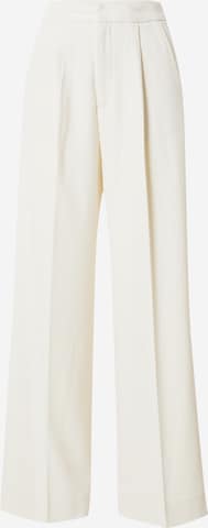 Wide leg Pantaloni con piega frontale di Copenhagen Muse in bianco: frontale