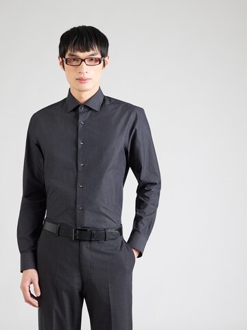 Michael Kors Slim fit Πουκάμισο σε μαύρο: μπροστά