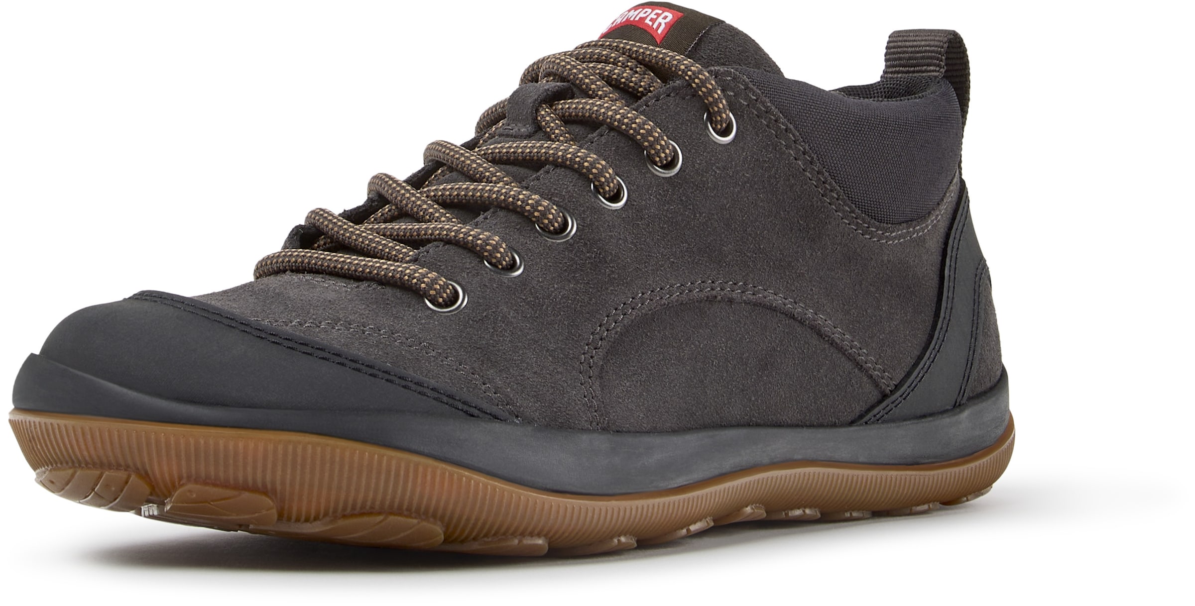 CAMPER - Sapatilhas altas 'Peu Pista' em cinzento: frente