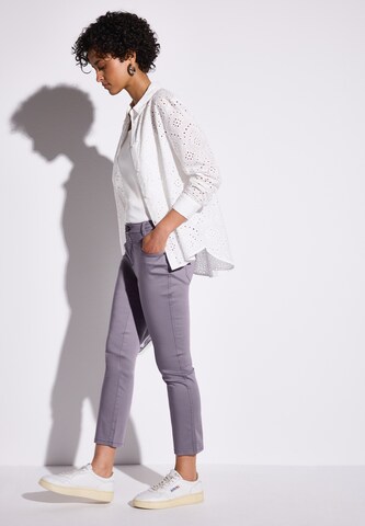 STREET ONE Slimfit Hose in Lila
