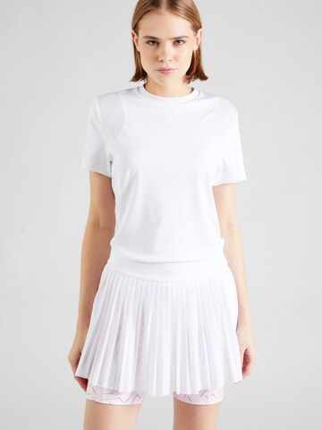J.Lindeberg Λειτουργικό μπλουζάκι 'Addie' σε λευκό: μπροστά